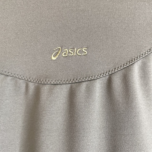 ASICS exercise zip up jacket Sz medium green flowers - Picture 5 of 7